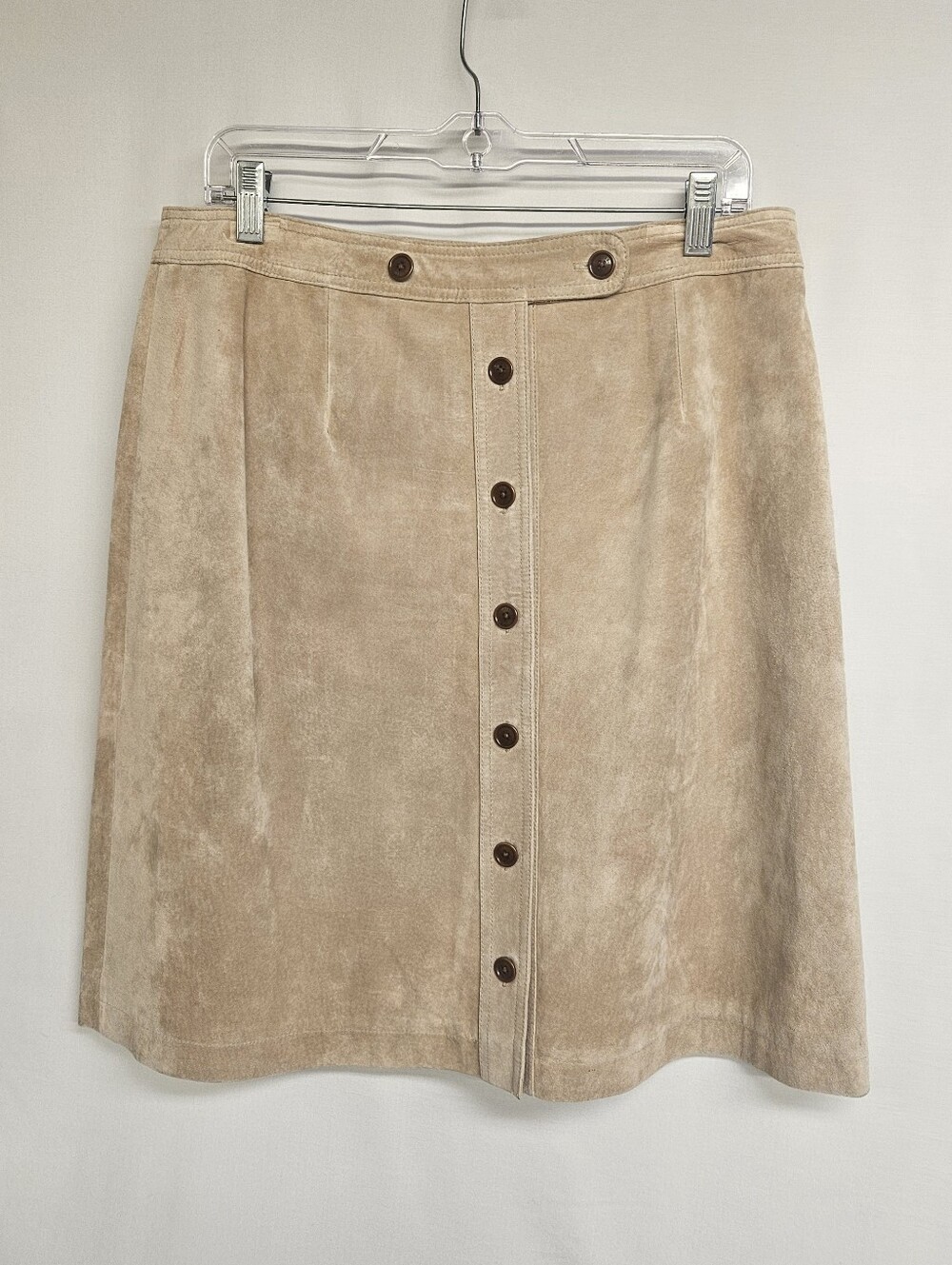ORVIS Womens Size 12 Button Down Tan Pencil Skirt Paisley Lining NWT $169 Retail